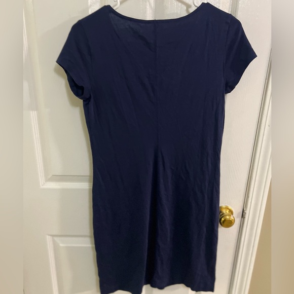 Lilly Pulitzer Womens Brewster Short Sleeve T-Shirt Dress In True Navy NEW XS - Picture 5 of 9